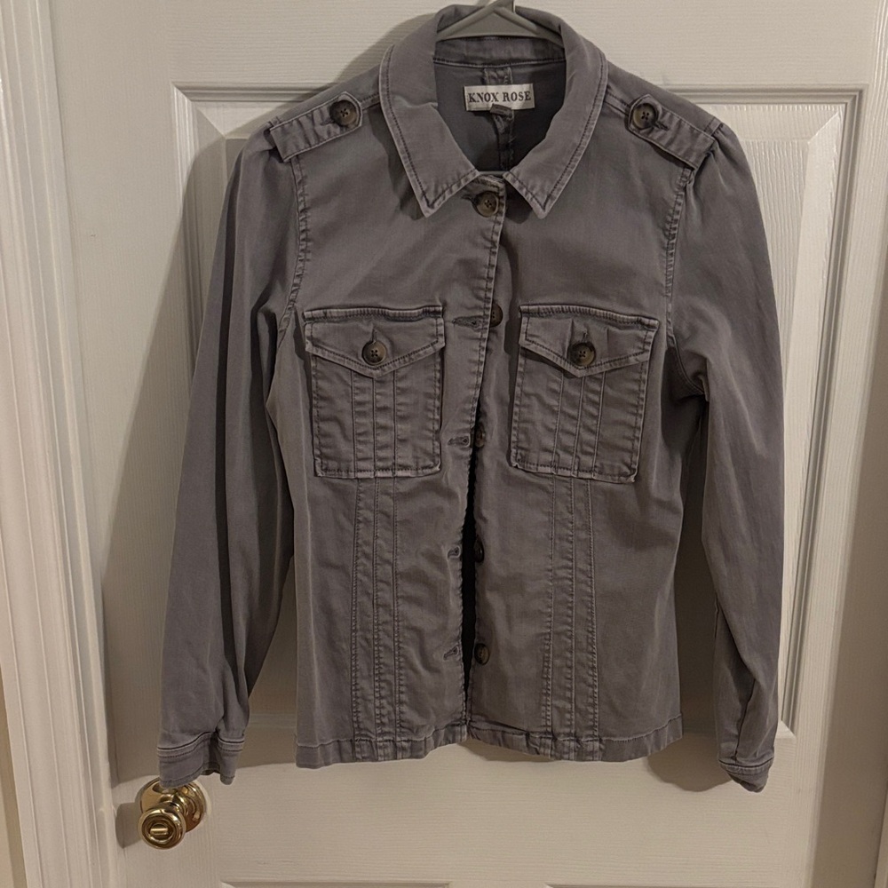 Knox Rose Charcoal Utility Jacket